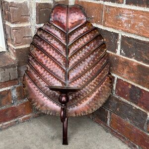 Vintage Copper bronze leave Shape Wall Decor!